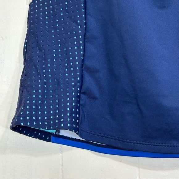 NIKE Swim Top Navy Blue Colorfully Swim Top Size Small. - Picture 6 of 11